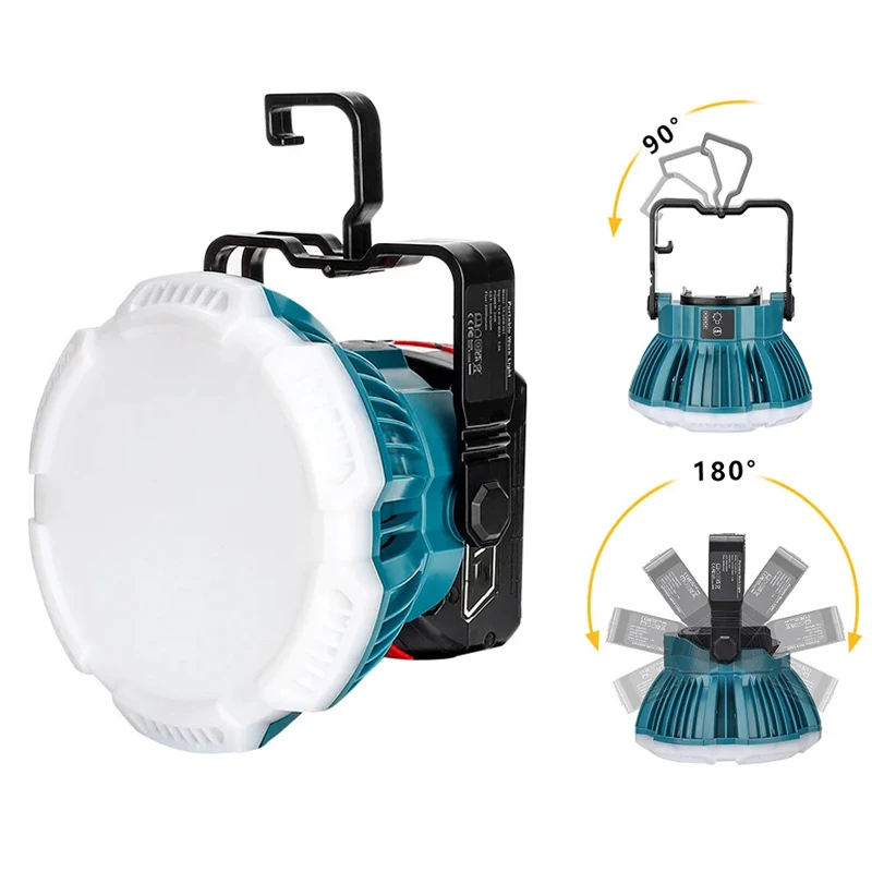 LED Work Lights Flashlight For Makita/DeWalt/Milwaukee/Bosch/Black&Decker/Craftsman 18V Li-ion Battery Hangable lamp For Outdoor
LED Work Lights Flashlight For Makita/DeWalt/Milwaukee/Bosch/Black&Decker/Craftsman 18V Li-ion Battery Hangable lamp For Outdoor
