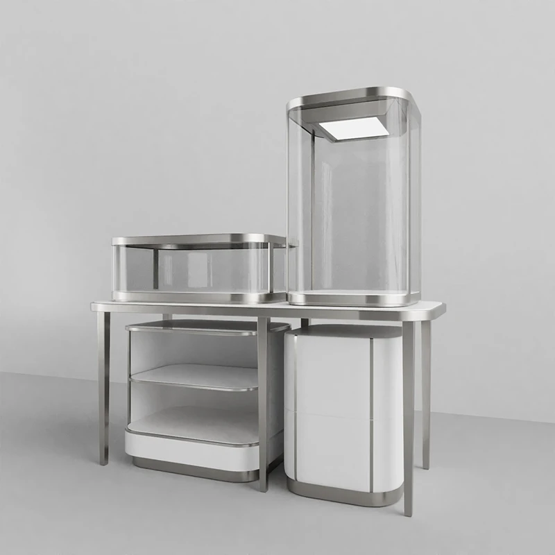 custom.China high end quality and luxury silver jewelry watch display cabinet polished stainless steel jewelry showcase for sale
custom.China high end quality and luxury silver jewelry watch display cabinet polished stainless steel jewelry showcase for sale