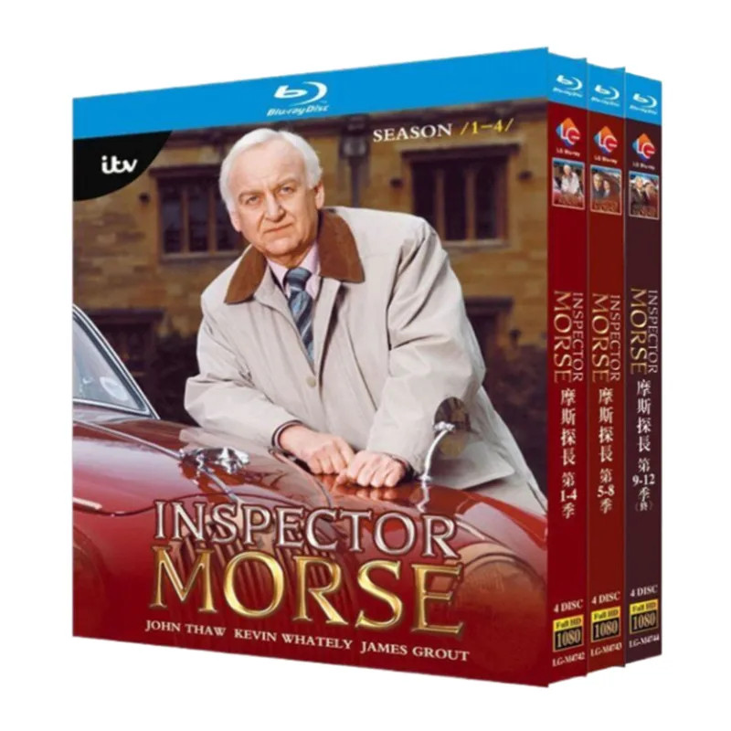 Blu-ray Disc Box Set for Morse Detective Series Seasons 1-12 with English and Chinese Subtitles
Blu-ray Disc Box Set for Morse Detective Series Seasons 1-12 with English and Chinese Subtitles