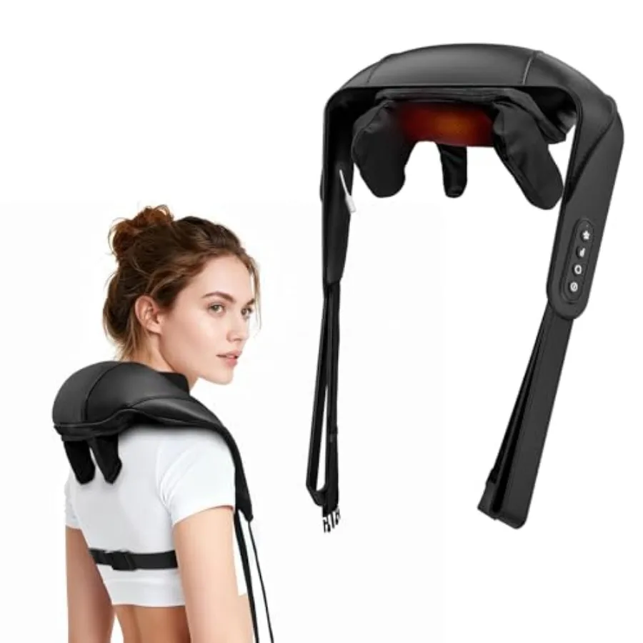6D Heat Brushless Neck Massager for Pain Relief Deep Tissue 3 Speeds Easy to Use Black Ideal for Home Office Travel Perfect Gif
6D Heat Brushless Neck Massager for Pain Relief Deep Tissue 3 Speeds Easy to Use Black Ideal for Home Office Travel Perfect Gif