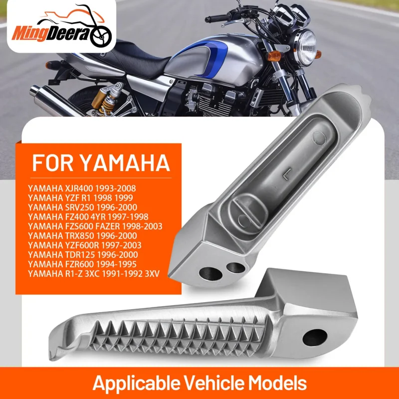 For Yamaha XJR400 1993-2008 YZF R1 1998 1999 SRV250 1996-2000 FZS600 FAZER 1998-2003 FZR600 Motorcycle Rear Footrest Foot Pegs
For Yamaha XJR400 1993-2008 YZF R1 1998 1999 SRV250 1996-2000 FZS600 FAZER 1998-2003 FZR600 Motorcycle Rear Footrest Foot Pegs