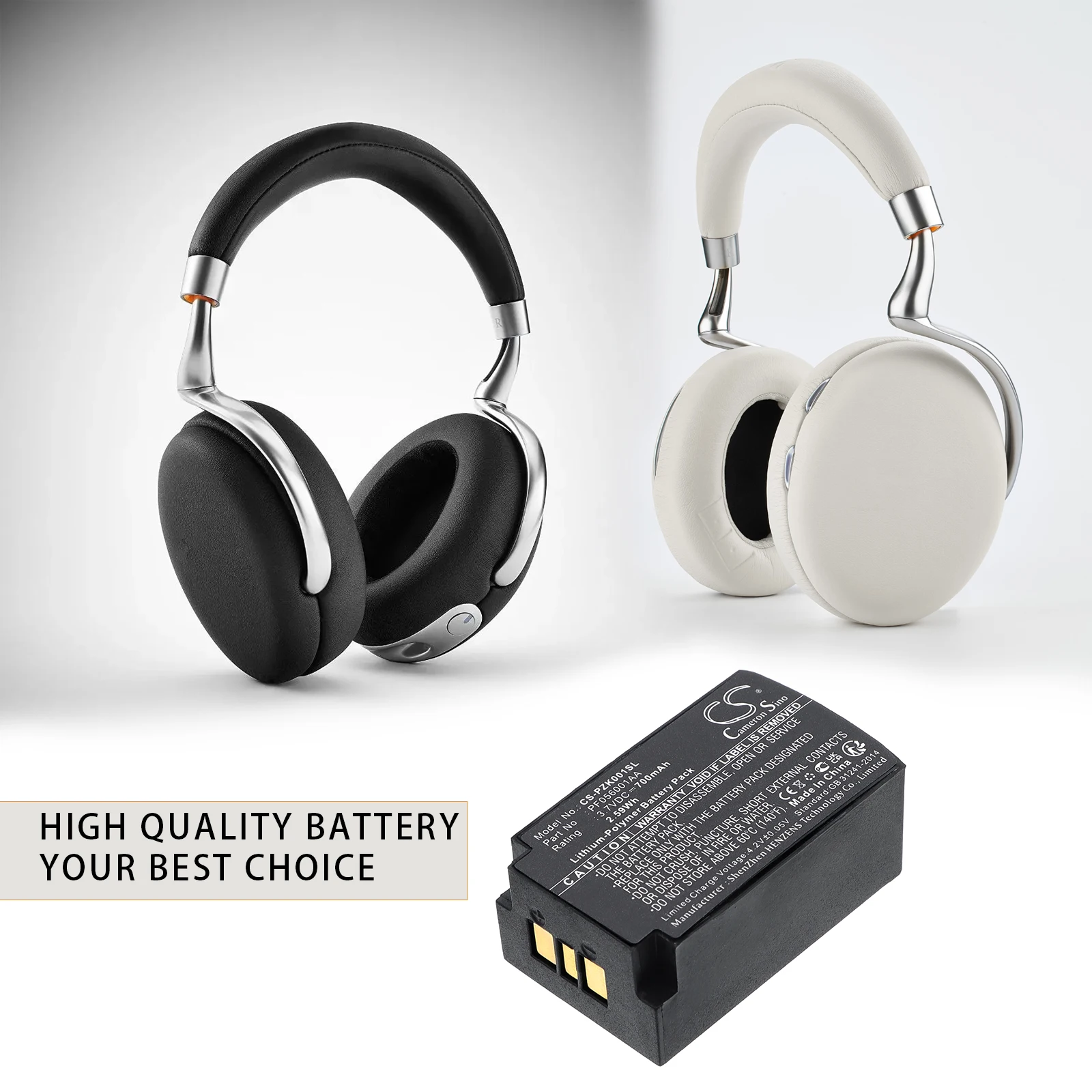 Cameron Sino 700mAh Battery PF056001AA for Parrot ZIK, Parrot Zik 1, Parrot Zik 1.0
Cameron Sino 700mAh Battery PF056001AA for Parrot ZIK, Parrot Zik 1, Parrot Zik 1.0