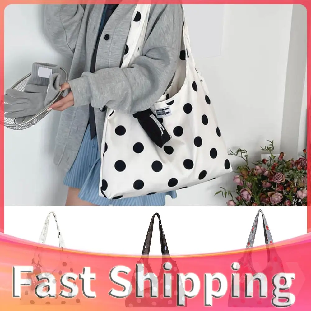 Women Girls Polka Dot Canvas Large Capacity Casual Tote Bag Fashion Commuting Shoulder Bag for Work Travel Shopping
Women Girls Polka Dot Canvas Large Capacity Casual Tote Bag Fashion Commuting Shoulder Bag for Work Travel Shopping