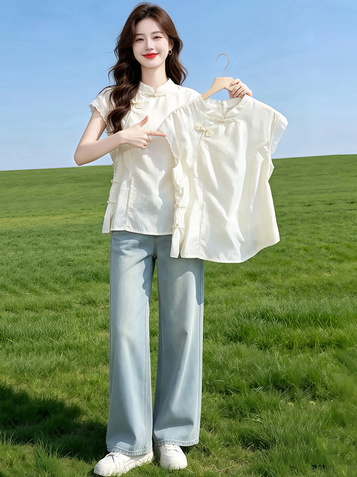 Elegant White Shirt Women's Fashion New Chinese Style Summer 2026 High-End Feelings Lady's Shirt Trendy Best-Selling Female Wear
Elegant White Shirt Women's Fashion New Chinese Style Summer 2026 High-End Feelings Lady's Shirt Trendy Best-Selling Female Wear