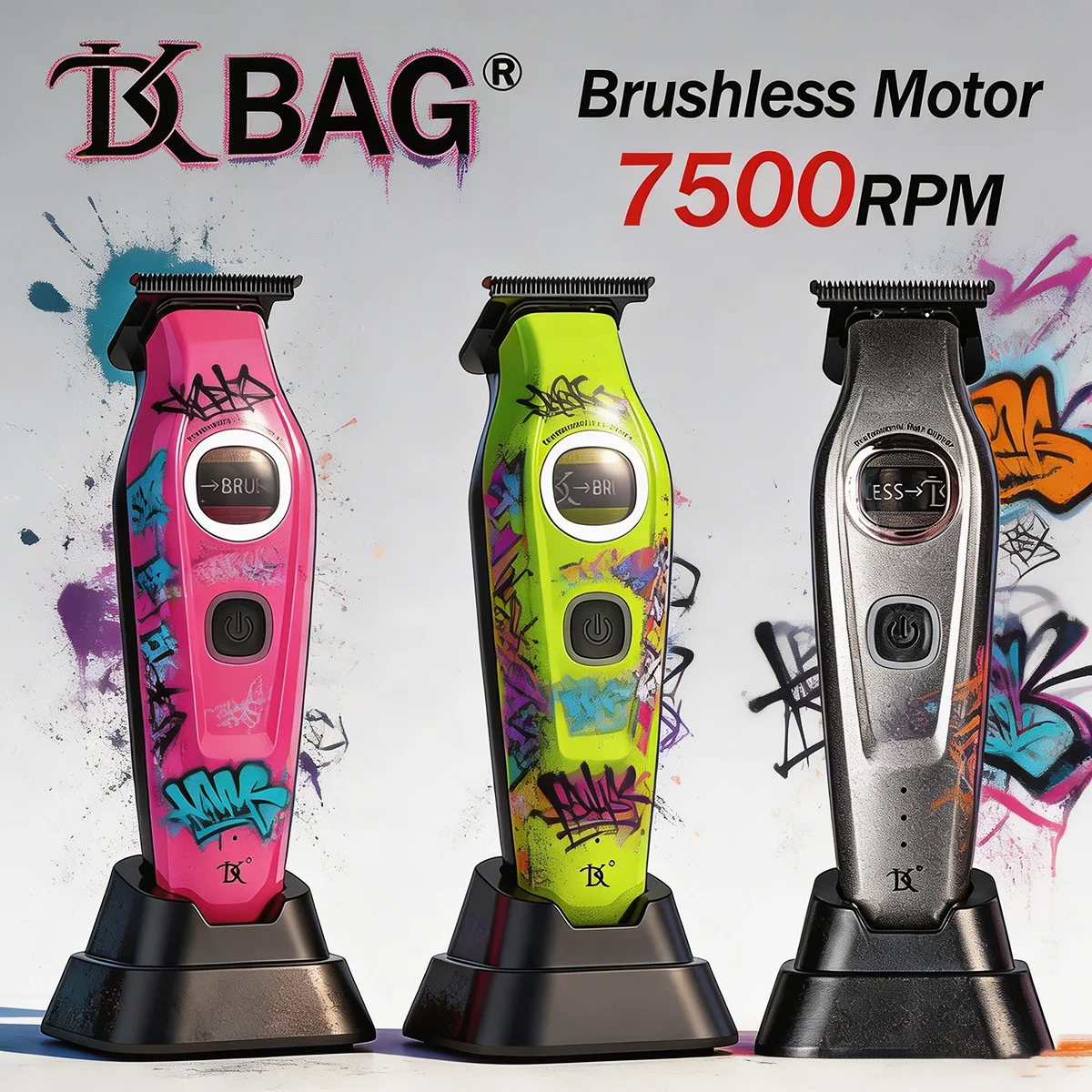 DKBAG Professional Men's Hair Trimmer DK088 Outer Rotor Brushless Barber DLC Scalelike Blade Base Charger Hair Finishing Clipper
DKBAG Professional Men's Hair Trimmer DK088 Outer Rotor Brushless Barber DLC Scalelike Blade Base Charger Hair Finishing Clipper