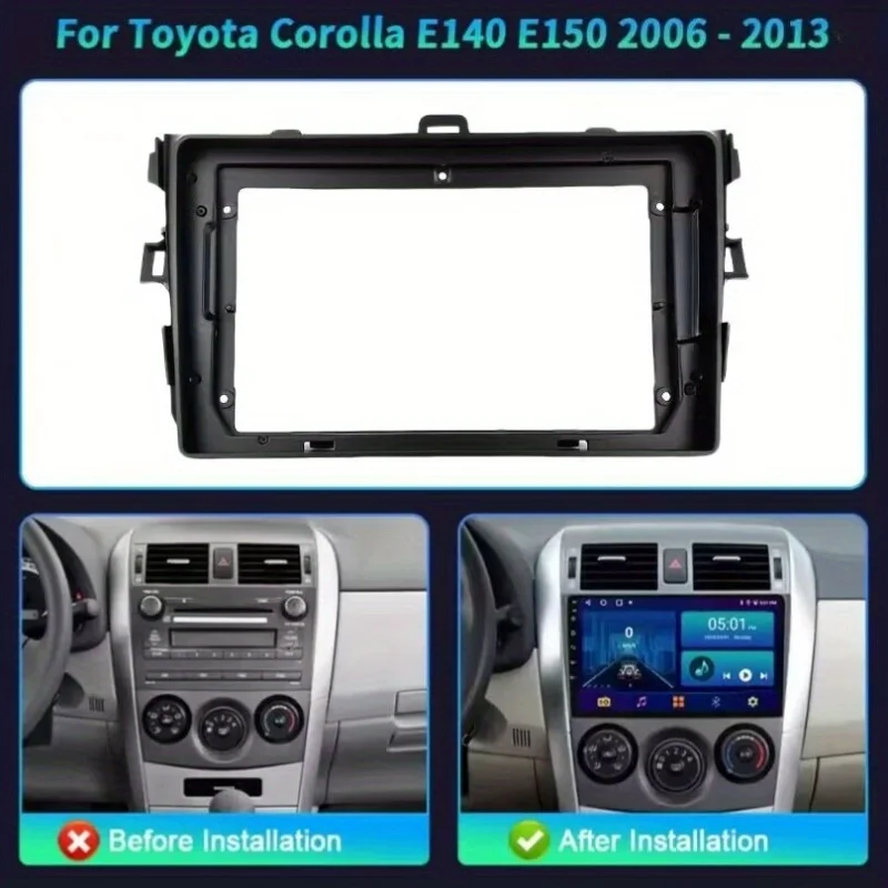 9-inch Car Radio Frame for Corolla E140/150 2006-2013 Automotive Dashboard Kit Panel Car Radio Multimedia Dashboard Kit Frame
9-inch Car Radio Frame for Corolla E140/150 2006-2013 Automotive Dashboard Kit Panel Car Radio Multimedia Dashboard Kit Frame