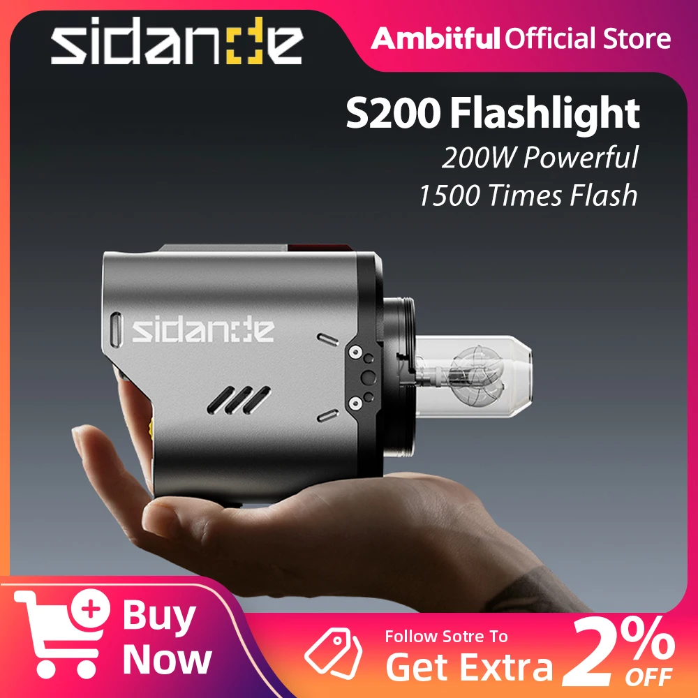 SIDANDE S200 Bi-color 200W Portable Outdoor Photography Fill Light Live Lighting Spotlight
SIDANDE S200 Bi-color 200W Portable Outdoor Photography Fill Light Live Lighting Spotlight