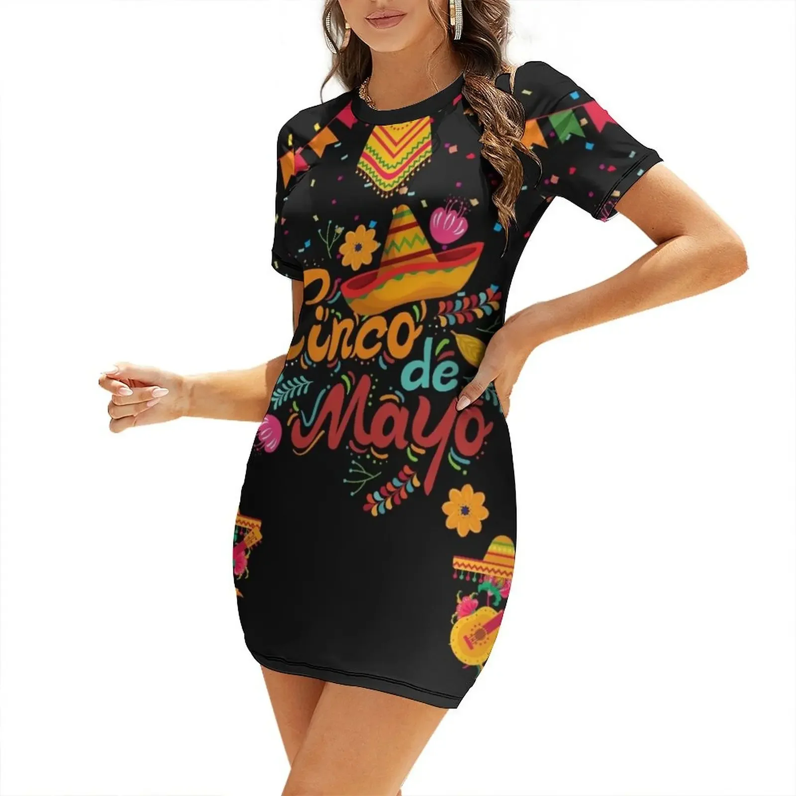 Fiesta Squad Cinco De Mayo Short-Sleeved Dress Women dresses summer dresses for special events Evening dresses clothes for woman
Fiesta Squad Cinco De Mayo Short-Sleeved Dress Women dresses summer dresses for special events Evening dresses clothes for woman