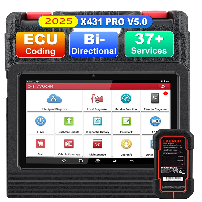 LAUNCH Original X431 PRO V5.0 Bi-Directional Car Diagnostic Tools OBD2 Scan Tool Car Diagnostic As X431 PROS V5.0 PRO3 PRO V+
LAUNCH Original X431 PRO V5.0 Bi-Directional Car Diagnostic Tools OBD2 Scan Tool Car Diagnostic As X431 PROS V5.0 PRO3 PRO V+