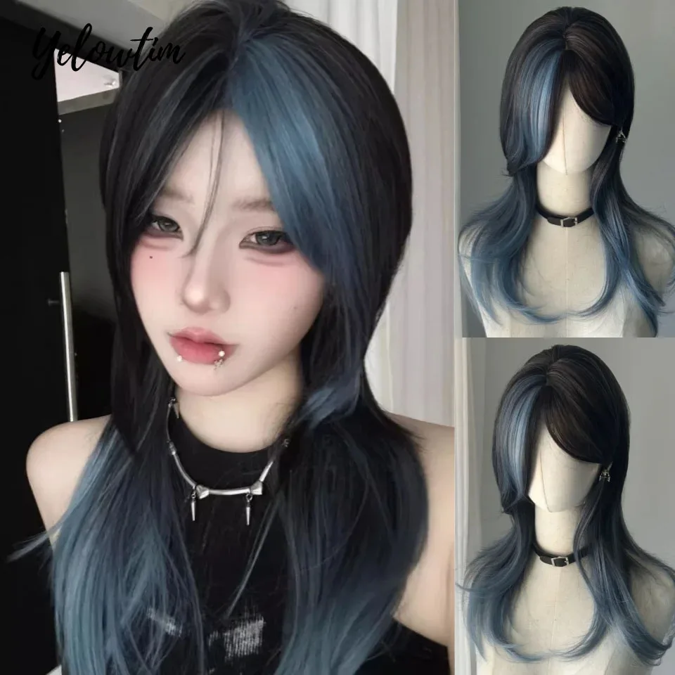 Black with Red Highlight Synthetic Hair Wigs Long Wavy Natural Hair Wigs with Bangs for Women Cosplay Lolita Wig Heat Resistant
Black with Red Highlight Synthetic Hair Wigs Long Wavy Natural Hair Wigs with Bangs for Women Cosplay Lolita Wig Heat Resistant