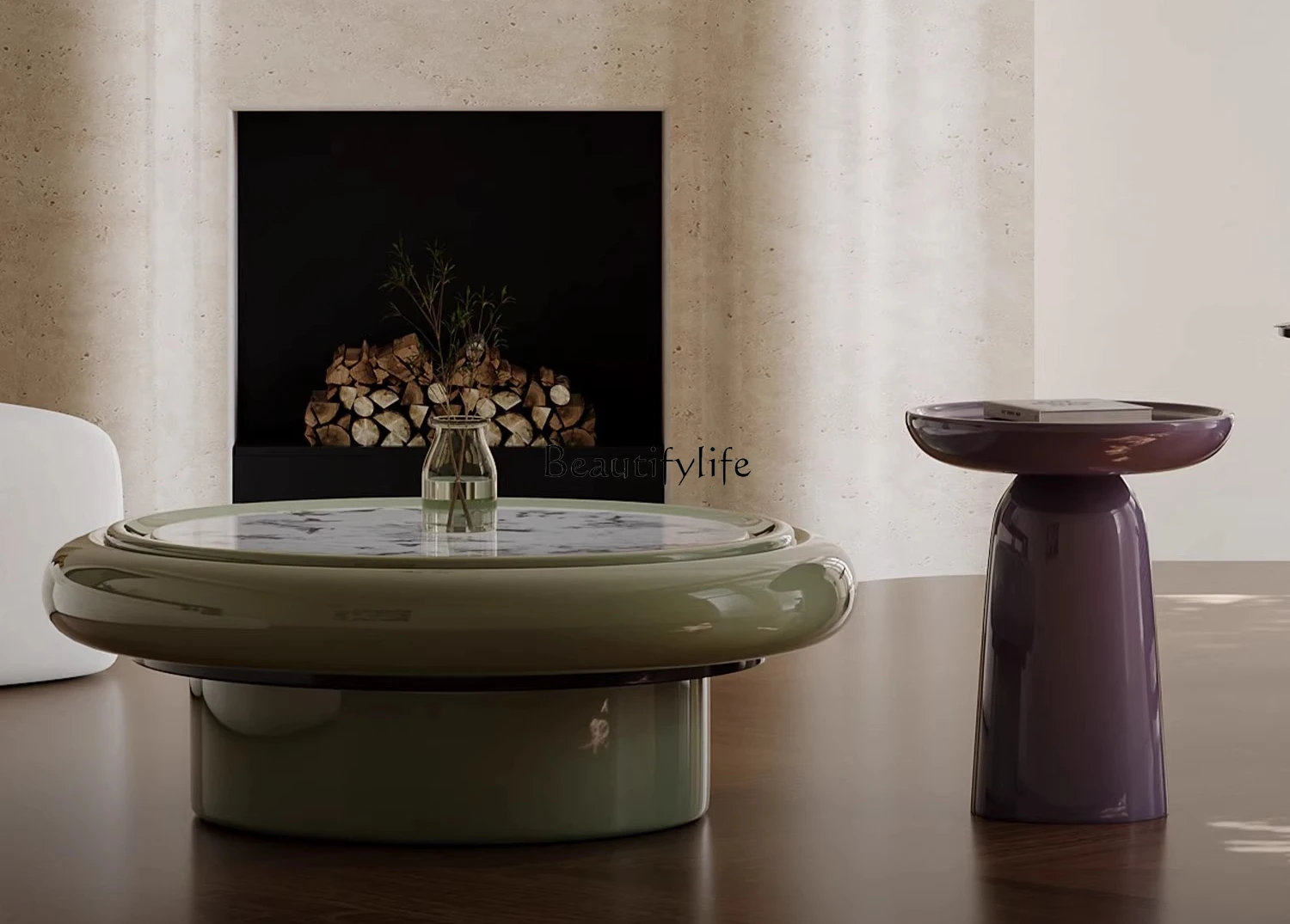 Nordic Minimalist Round Coffee Table Creative Snow Mountain Orchid Coffee Table Simple
Nordic Minimalist Round Coffee Table Creative Snow Mountain Orchid Coffee Table Simple