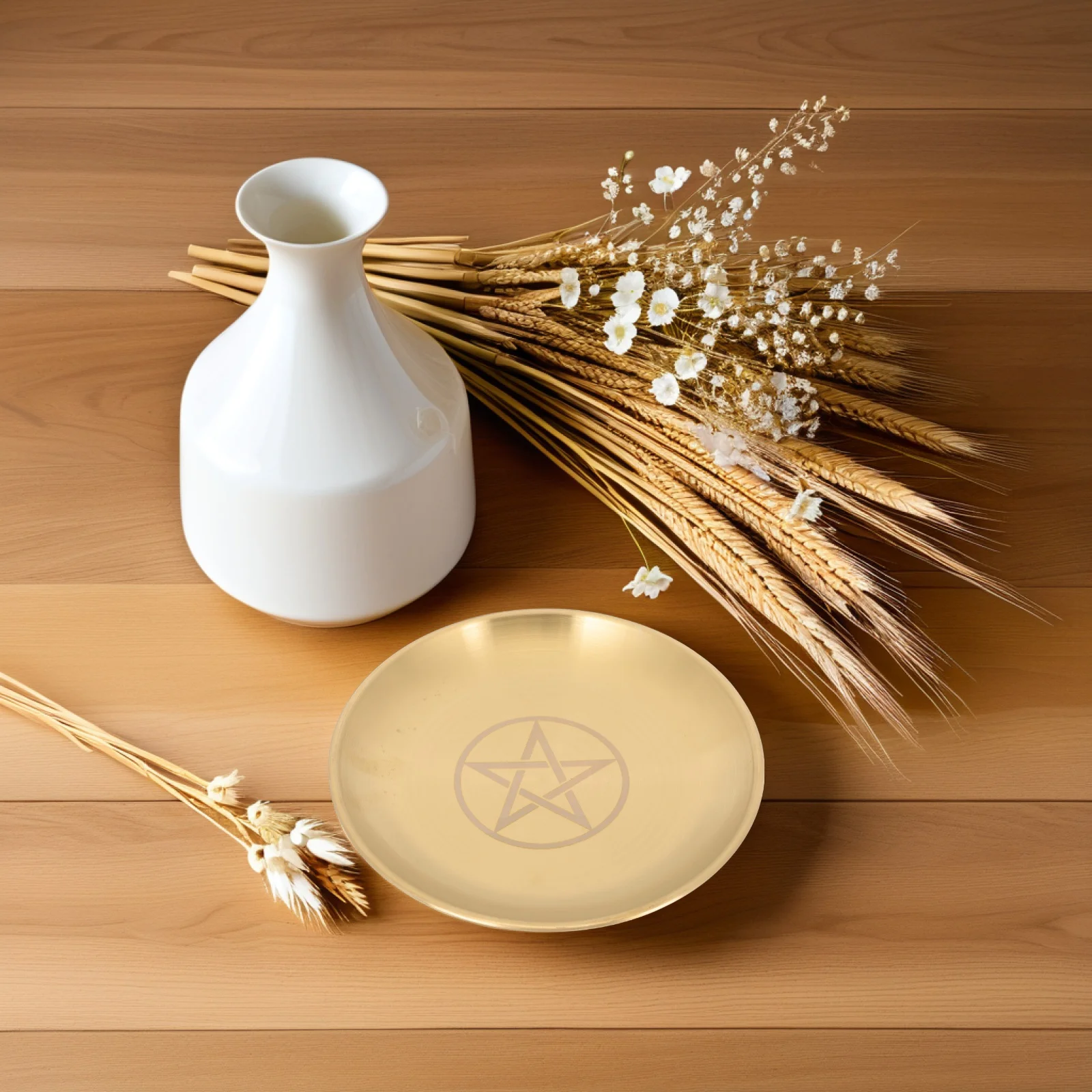 Pentacle Altar Copper Round Metal Storage Tray Decorative Holder Plate Tea Light Ritual Tray Smooth Surface
Pentacle Altar Copper Round Metal Storage Tray Decorative Holder Plate Tea Light Ritual Tray Smooth Surface