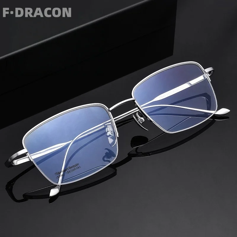 Titanium Eyeglass Frame Business Half Frame Men's Eyeglass Frame Anti Blue Light Optical Prescription Glasses Frame 22042
Titanium Eyeglass Frame Business Half Frame Men's Eyeglass Frame Anti Blue Light Optical Prescription Glasses Frame 22042
