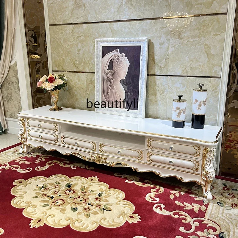 ss25 French solid wood TV cabinet, European TV background cabinet, luxury bedroom locker
ss25 French solid wood TV cabinet, European TV background cabinet, luxury bedroom locker