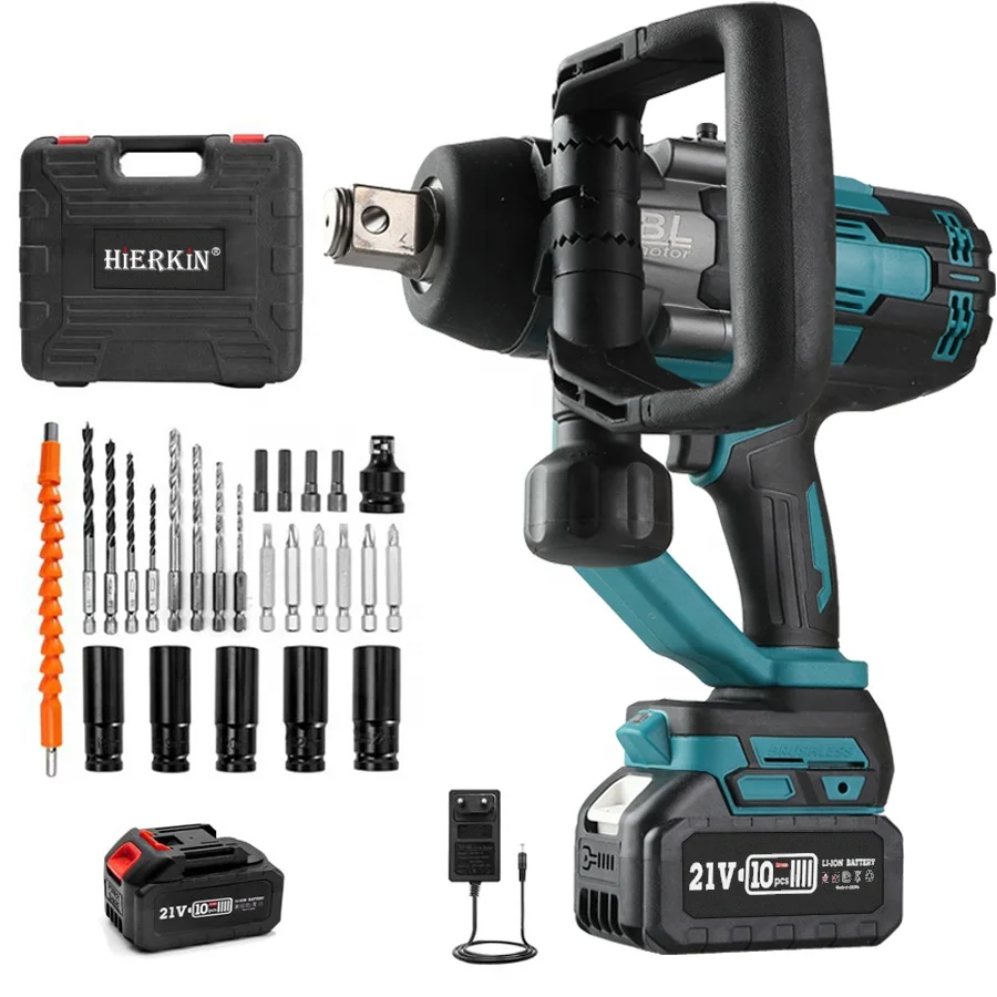High Power Lithium battery impact wrench 3/4 impact wrench heavy duty electric wheel spanner high torque 3000N.m wrench set tool
High Power Lithium battery impact wrench 3/4 impact wrench heavy duty electric wheel spanner high torque 3000N.m wrench set tool