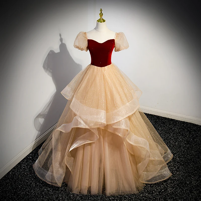 Red Wedding Dr Ele Puffy Skirt Gown for Bride Piano Performance Adult Ceremony Princ Dr Wedding Celebration
Red Wedding Dr Ele Puffy Skirt Gown for Bride Piano Performance Adult Ceremony Princ Dr Wedding Celebration