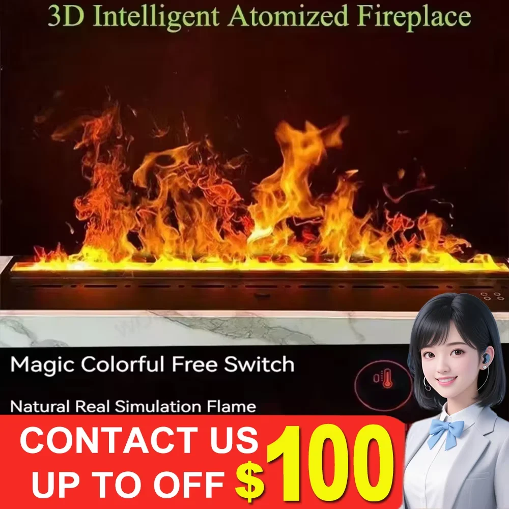 Nordic Embedded Fireplace with Fire Imitation for Living Room 3D Atomizing Fireplace Light Luxury Decorative Electric Fireplaces
Nordic Embedded Fireplace with Fire Imitation for Living Room 3D Atomizing Fireplace Light Luxury Decorative Electric Fireplaces