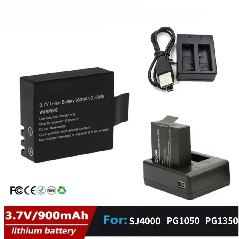 3.7V 900mAh Rechargable Camera Battery for SJCAM SJ4000 PG1050 PG1350 Sport Action Camera DV Li-ion Bateria Dedicated Battery
3.7V 900mAh Rechargable Camera Battery for SJCAM SJ4000 PG1050 PG1350 Sport Action Camera DV Li-ion Bateria Dedicated Battery