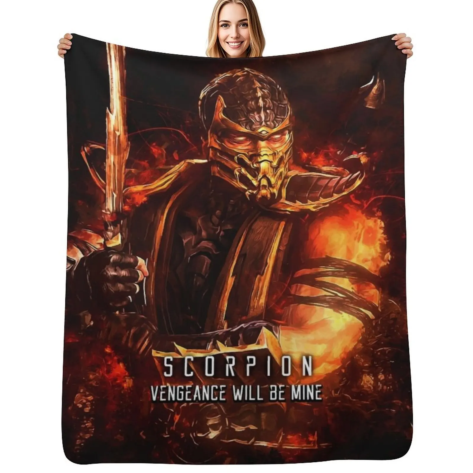 Mortal Kombat Scorpion Throw Blanket Portable Lightweight Blanket for Travel Camping
Mortal Kombat Scorpion Throw Blanket Portable Lightweight Blanket for Travel Camping