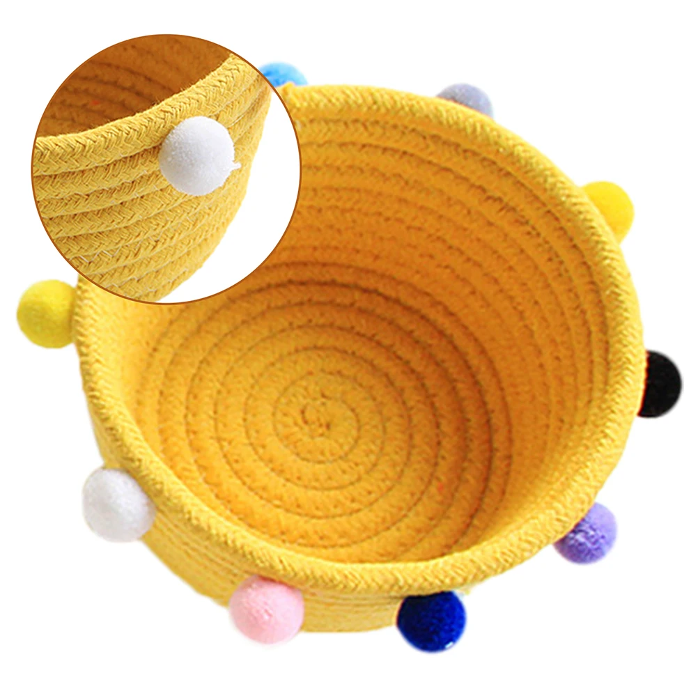 Modern Cotton Rope Woven Storage Basket Lightweight Household Decorative Organizer Multi-Function Desktop Sundries Container For
Modern Cotton Rope Woven Storage Basket Lightweight Household Decorative Organizer Multi-Function Desktop Sundries Container For