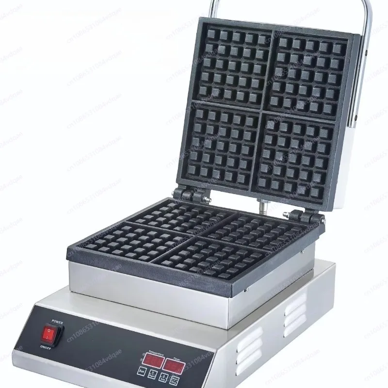 Stainless steel Belgian waffle maker, household four-grid electric baking pan
Stainless steel Belgian waffle maker, household four-grid electric baking pan