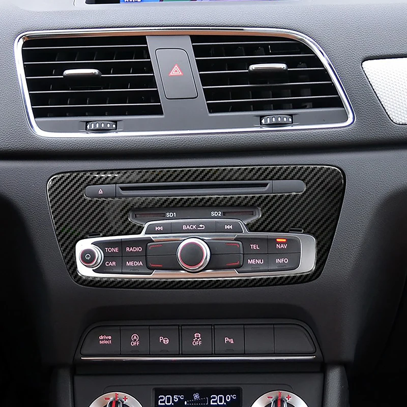 For Audi Q3 2012-2018 Center Console CD Panel Frame Decoration Trim Car Stainless Steel Carbon Fiber Color Interior Accessories
For Audi Q3 2012-2018 Center Console CD Panel Frame Decoration Trim Car Stainless Steel Carbon Fiber Color Interior Accessories