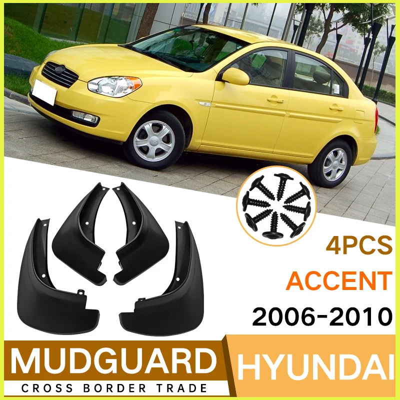 Suitable for Hyundai Accent 2006-2010 fender skin front and rear auto parts car accessories fender flares mud flaps
Suitable for Hyundai Accent 2006-2010 fender skin front and rear auto parts car accessories fender flares mud flaps