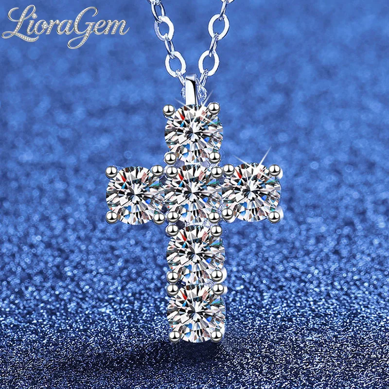 LioraGem Platinum PT950 Super Sparkling Full-diamond Cross Necklace Pendant, High-end Design Moissanite Cross Accessory Chain
LioraGem Platinum PT950 Super Sparkling Full-diamond Cross Necklace Pendant, High-end Design Moissanite Cross Accessory Chain