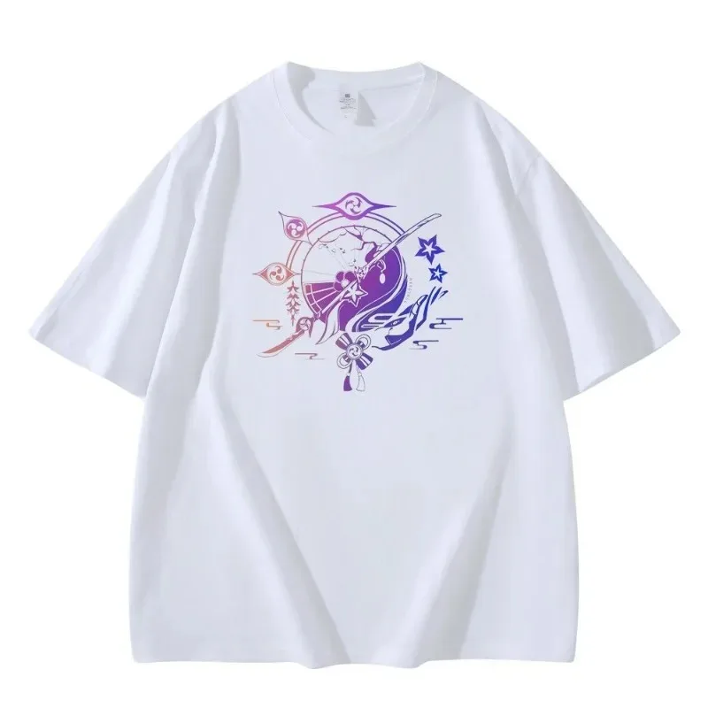 Аниме GS IMPACT 2025 Game Cos Zhongli Tartaglia Xiao Hutao Citсла Raiden Ei и т. д. Простая хлопковая футболка с круглым вырезом, топ в подарок 
Аниме GS IMPACT 2025 Game Cos Zhongli Tartaglia Xiao Hutao Citсла Raiden Ei и т. д. Простая хлопковая футболка с круглым вырезом, топ в подарок