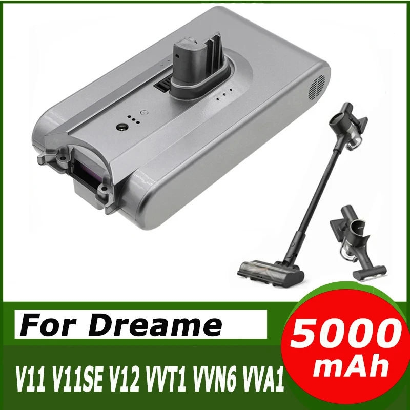 Аккумулятор 25,2 В, 5,0 Ач для Dreame V11 V11SE V12 VVT1 VVN6 VVA1, сменный аккумулятор, аксессуар для ручного беспроводного пылесоса
Аккумулятор 25,2 В, 5,0 Ач для Dreame V11 V11SE V12 VVT1 VVN6 VVA1, сменный аккумулятор, аксессуар для ручного беспроводного пылесоса