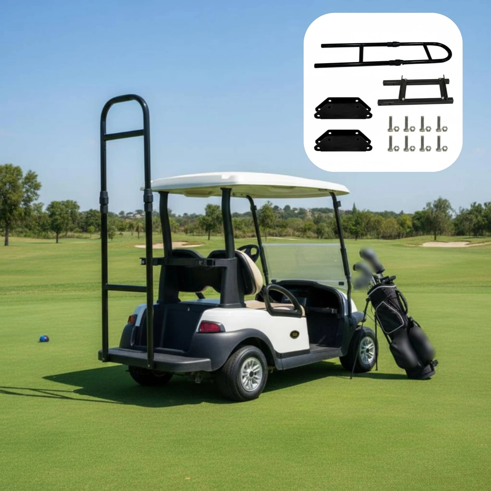 Folding Rear Handrail Foldable Golf Vehicle Rear Seat Grab Bar Golf Vehicle Safety Bar Heavy Duty Vehicle Accessory Stable
Folding Rear Handrail Foldable Golf Vehicle Rear Seat Grab Bar Golf Vehicle Safety Bar Heavy Duty Vehicle Accessory Stable