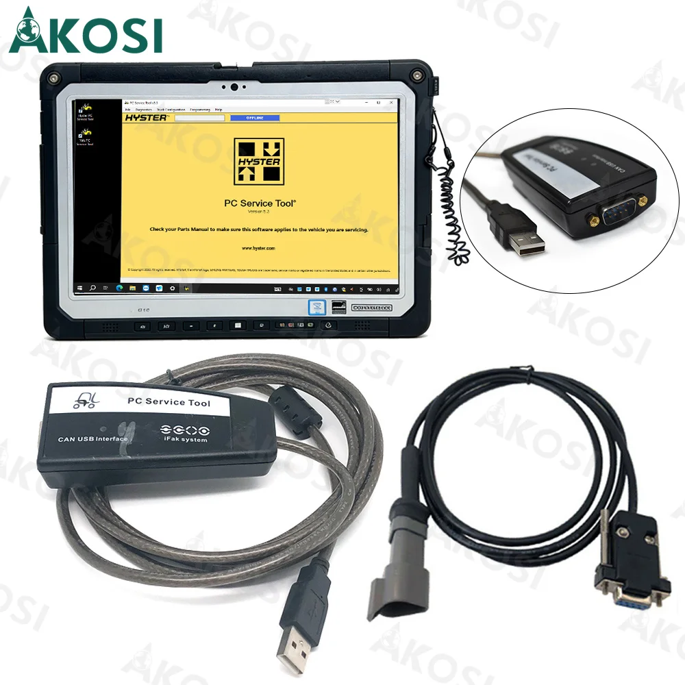 Сервисный инструмент Yale Hyster PC Service Tool Ifak CAN USB Interface для диагностики погрузчиков Hyster и Yale + планшет CF33
Сервисный инструмент Yale Hyster PC Service Tool Ifak CAN USB Interface для диагностики погрузчиков Hyster и Yale + планшет CF33