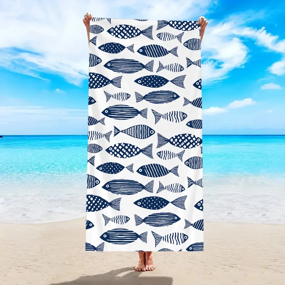Artistic Dolphin Beach Towel 2D Flat Printed Peach Skin Bath Towel Soft Quick Dry For Summer Seaside Vacation Pool
Artistic Dolphin Beach Towel 2D Flat Printed Peach Skin Bath Towel Soft Quick Dry For Summer Seaside Vacation Pool