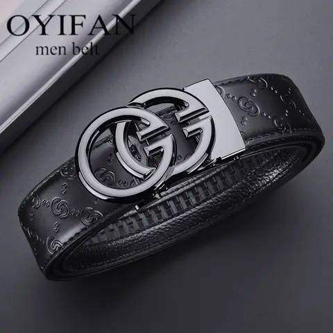 Men's designer belts luxury business belts high quality alloy buckle automatic buckle adjustable