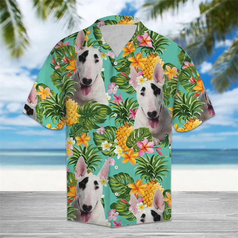 Tropical Pineapple Dog Pattern Hawaiian Shirts Summer Casual Short Sleeve 3D Printed Shirt Loose Breathable Lapel Button Blouse
Tropical Pineapple Dog Pattern Hawaiian Shirts Summer Casual Short Sleeve 3D Printed Shirt Loose Breathable Lapel Button Blouse