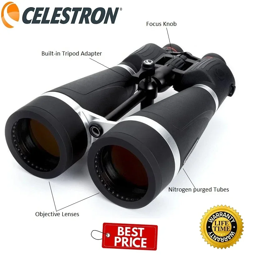 Celestron Skymaster 20X80 Pro Открытый астрономический бинокль Bak-4 Xlt мульти-покрытия Ip7 водонепроницаемый материал
Celestron Skymaster 20X80 Pro Открытый астрономический бинокль Bak-4 Xlt мульти-покрытия Ip7 водонепроницаемый материал