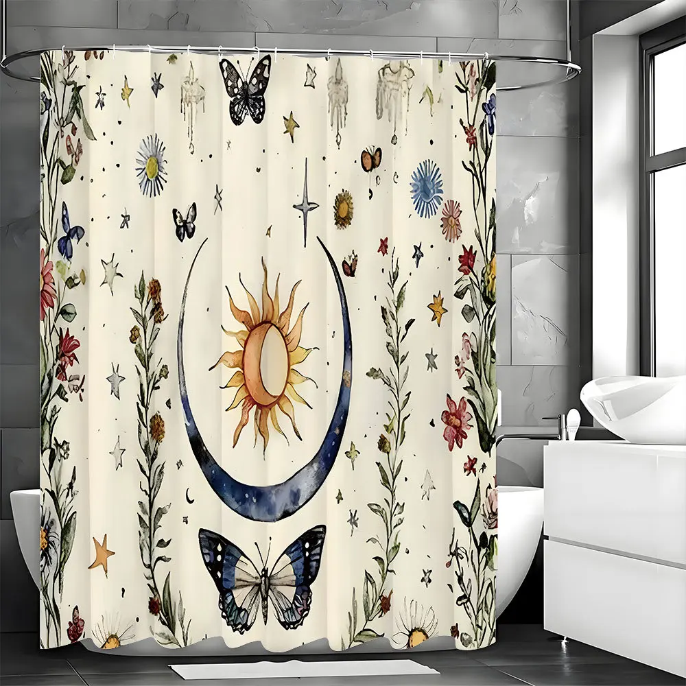 Занавеска для душа с богемными цветами, моющаяся грязеотталкивающая насадка для душа, водонепроницаемая полиэстеровая занавеска для ванны для домашнего декора
Занавеска для душа с богемными цветами, моющаяся грязеотталкивающая насадка для душа, водонепроницаемая полиэстеровая занавеска для ванны для домашнего декора