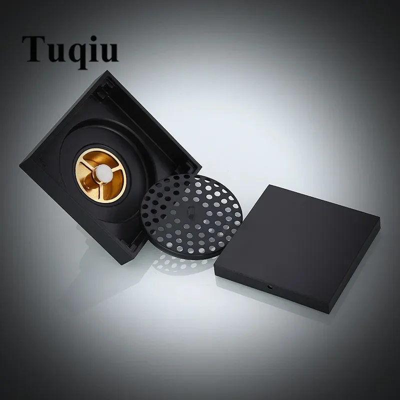Tuqiu Shower Floor Drains Square Floor Drain Strainer 10*10cm Black Bath Drain 304 Stainless Steel Drainers
Tuqiu Shower Floor Drains Square Floor Drain Strainer 10*10cm Black Bath Drain 304 Stainless Steel Drainers