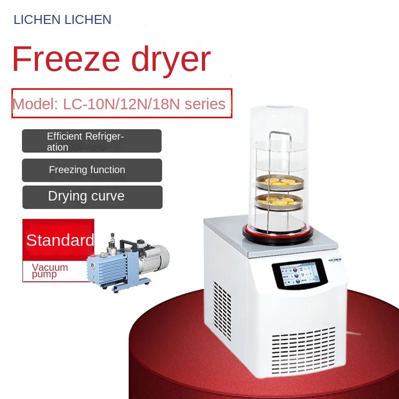 LC-10N-50A food pre freezing vacuum freeze-drying machine for pharmaceutical laboratory use freeze-drying machine
LC-10N-50A food pre freezing vacuum freeze-drying machine for pharmaceutical laboratory use freeze-drying machine