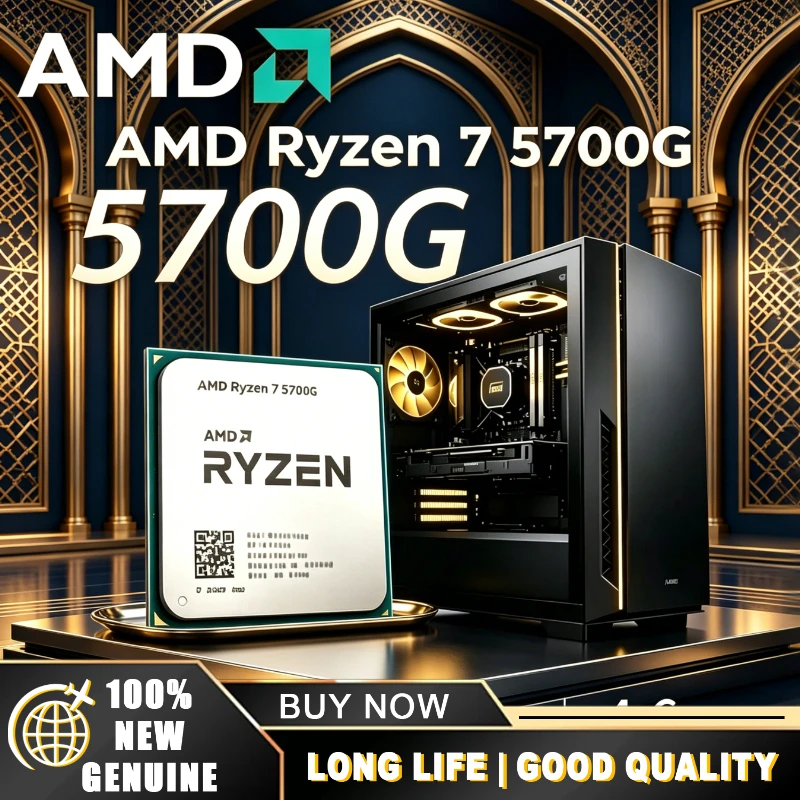 AMD Ryzen 7 5700G Socket AM4 16MB L3 Cache 4.6GHz 8-Core 16-Thread Processor New R7 5700G CPU Without Package New
AMD Ryzen 7 5700G Socket AM4 16MB L3 Cache 4.6GHz 8-Core 16-Thread Processor New R7 5700G CPU Without Package New