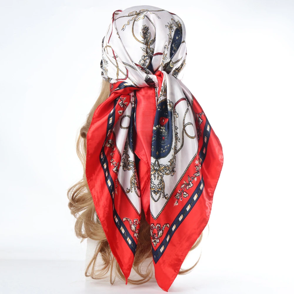 1PCS Fashion Kerchief Silk Satin Neck Scarf For Women Print Hijab Scarfs Female 90*90cm Square Shawls and Wraps Scarves For Lady
1PCS Fashion Kerchief Silk Satin Neck Scarf For Women Print Hijab Scarfs Female 90*90cm Square Shawls and Wraps Scarves For Lady