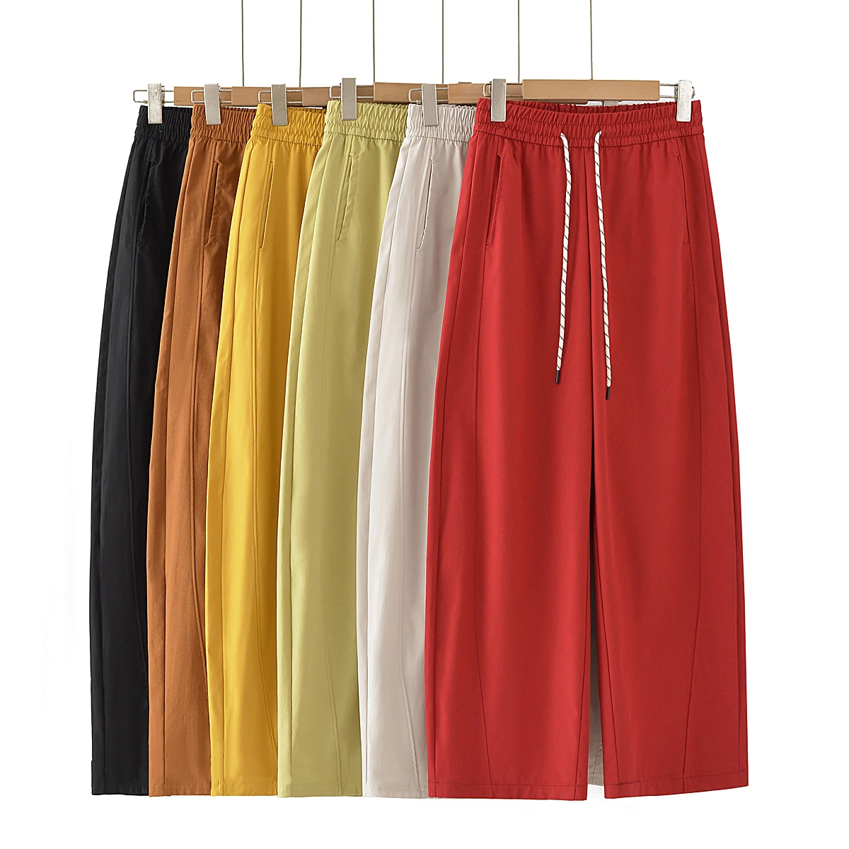 High Waist Wide Leg Pants Women Loose Slimming Nine Points Casual Pants plus Size Versatile Midlife Mom Pants Commute Style
High Waist Wide Leg Pants Women Loose Slimming Nine Points Casual Pants plus Size Versatile Midlife Mom Pants Commute Style