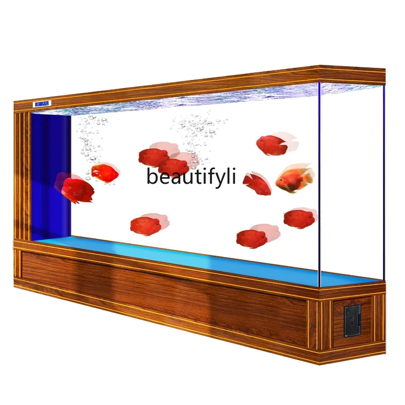 Super large ultra-white glass fish tank entrance aquarium screen tank partition living room household floor
Super large ultra-white glass fish tank entrance aquarium screen tank partition living room household floor
