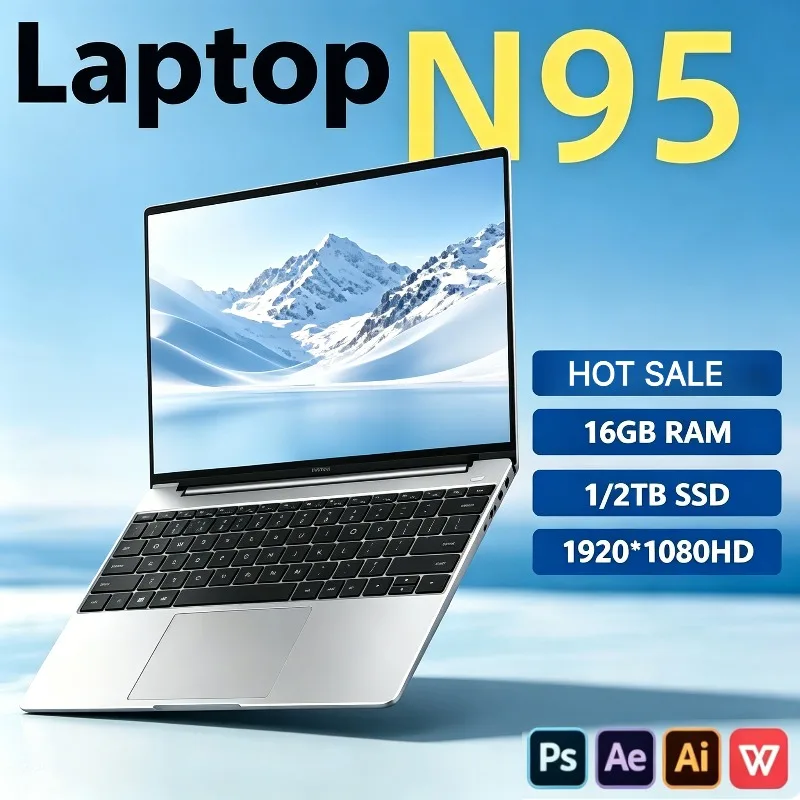 15.6" Intel N95 Chip 7500mAh Long Lasting Battery 2TB SSD 32GB DDR4 Laptop Fingerprint Backlit Keyboard
15.6" Intel N95 Chip 7500mAh Long Lasting Battery 2TB SSD 32GB DDR4 Laptop Fingerprint Backlit Keyboard