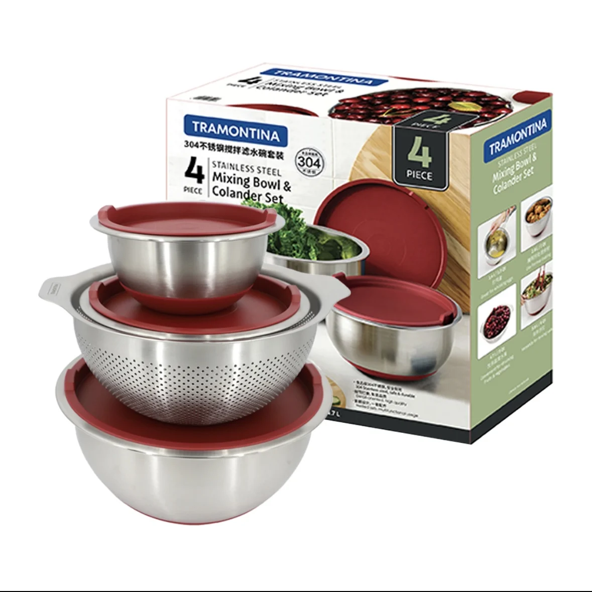 Набор из 4-х пищевых мисок из нержавеющей стали 304 Sam's Kitchen: круглые, штабелируемые, в ретро-стиле, для выпечки
Набор из 4-х пищевых мисок из нержавеющей стали 304 Sam's Kitchen: круглые, штабелируемые, в ретро-стиле, для выпечки
