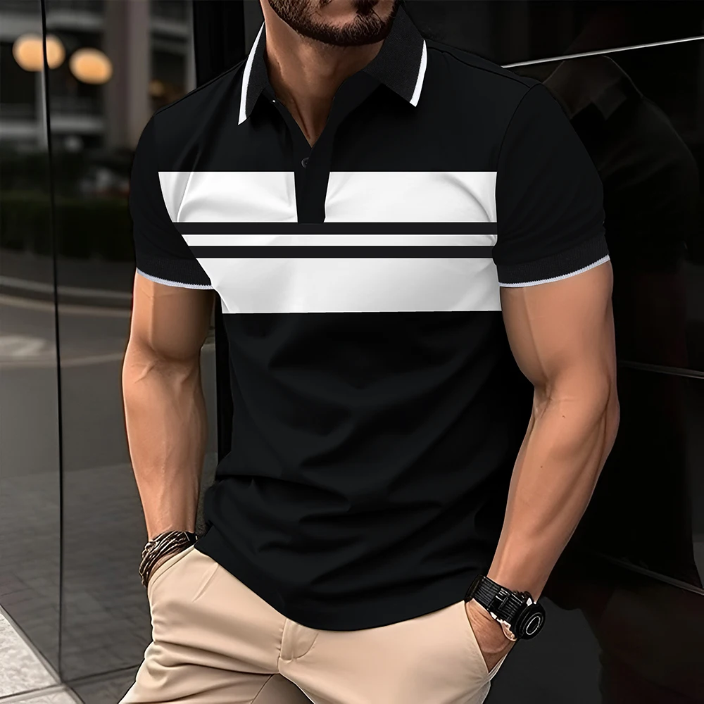 Men's Polo Shirt Fashion Color Matching Short Sleeve For Men Business Casual Men's Top Daily Street Style Men's Polo Shirt
Men's Polo Shirt Fashion Color Matching Short Sleeve For Men Business Casual Men's Top Daily Street Style Men's Polo Shirt