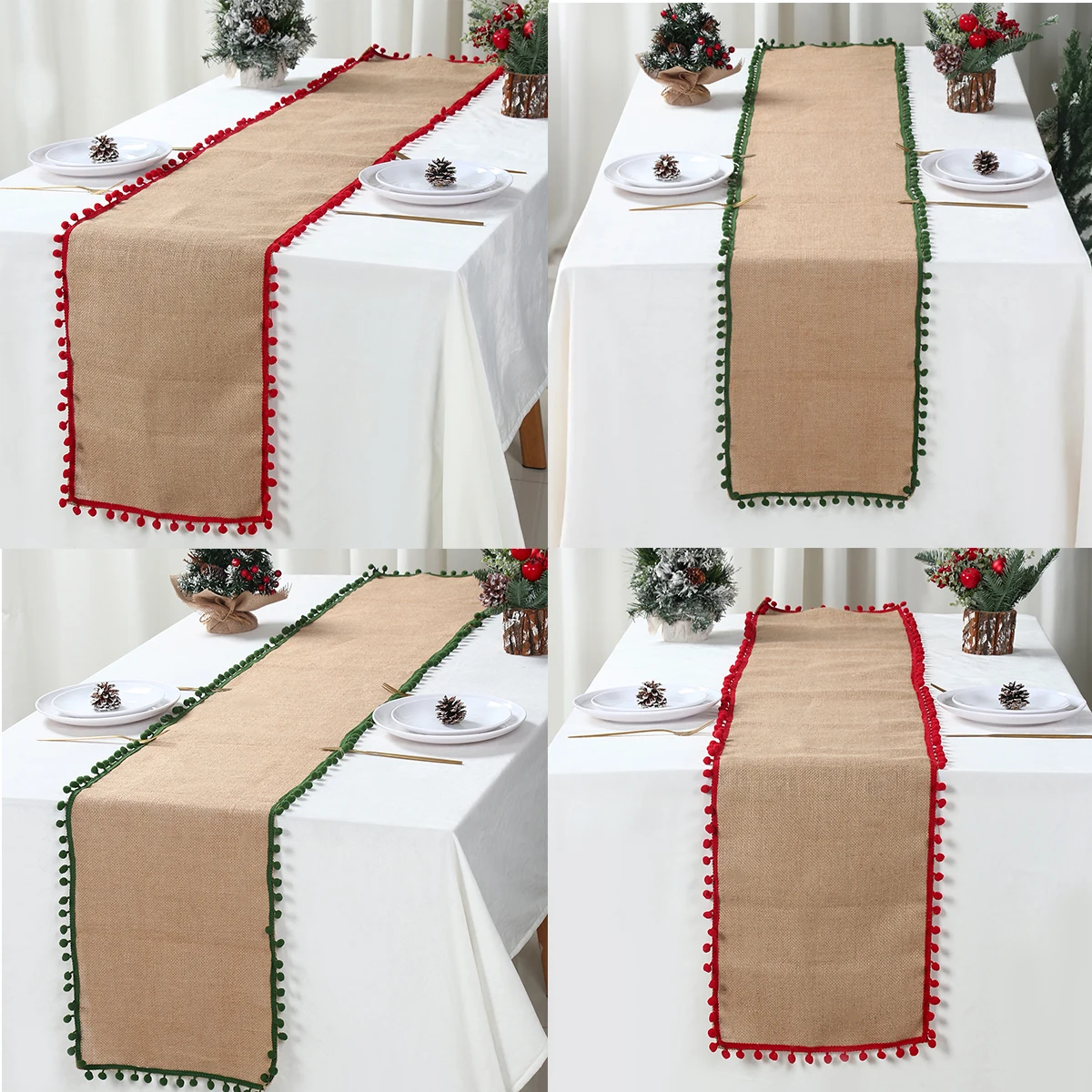 Christmas Linen Table Runner with Christmas Ball Tassel Merry Christmas Decoration for Home 2025 Navidad Noel Ornament New Year
Christmas Linen Table Runner with Christmas Ball Tassel Merry Christmas Decoration for Home 2025 Navidad Noel Ornament New Year