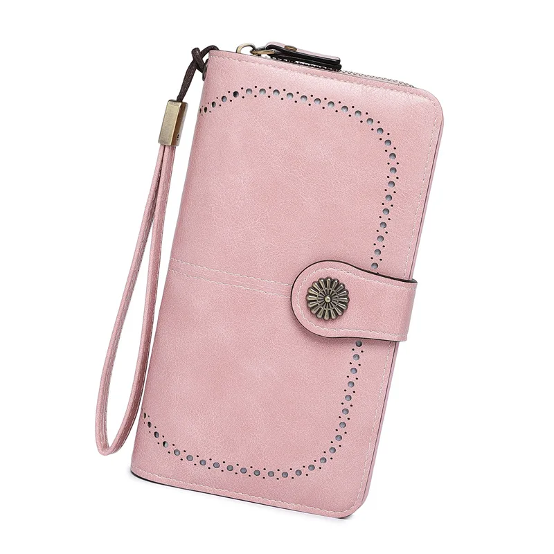 Fashionable Women's Coin Wallet New Style Oil Wax Leather Handbag Long Zipper Mobile Phone Bag Card Bag Coin Bag
Fashionable Women's Coin Wallet New Style Oil Wax Leather Handbag Long Zipper Mobile Phone Bag Card Bag Coin Bag
