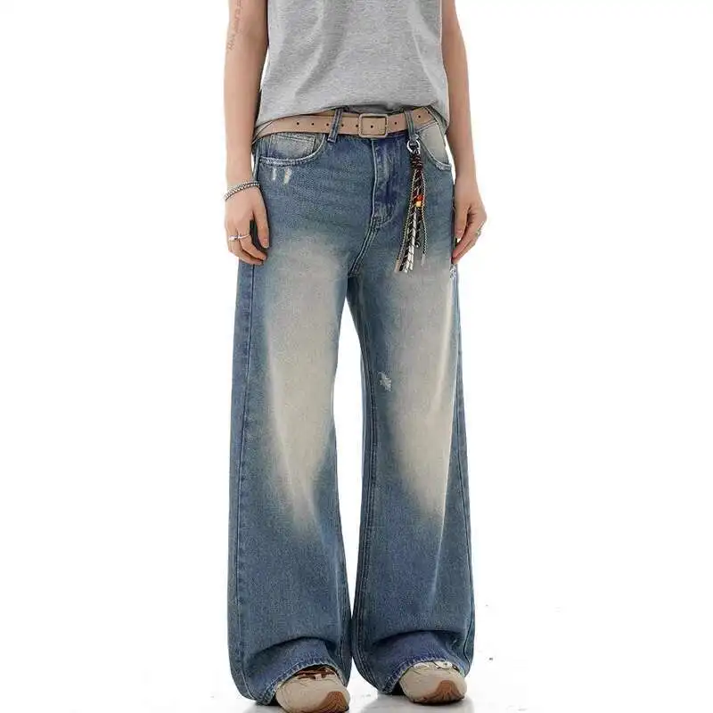 Style Men's American Jeans Washing Contrast Color Vintage Casual Streetwear Wide Leg Male Straight Denim Pants New PNV8
Style Men's American Jeans Washing Contrast Color Vintage Casual Streetwear Wide Leg Male Straight Denim Pants New PNV8
