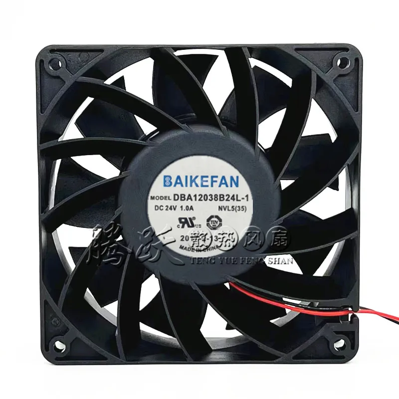 BAIKE DBA12038B24L-1 DC 24 В 1,0 А 120x120x38 мм 2-проводной охлаждающий вентилятор
BAIKE DBA12038B24L-1 DC 24 В 1,0 А 120x120x38 мм 2-проводной охлаждающий вентилятор